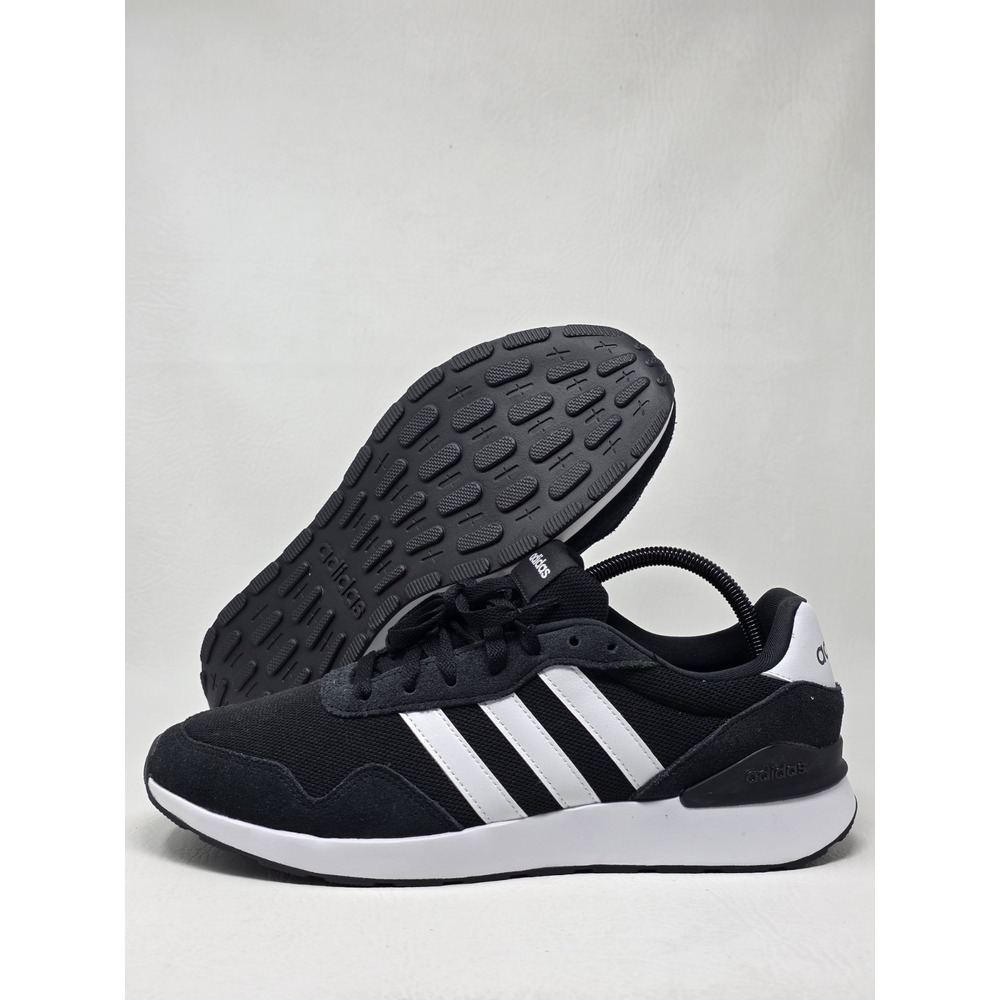 Adidas Run 60s 4.0 Size 11.5 Mens Black White Casual Sneakers Shoes JR6622 New